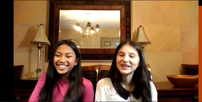 Mikayla and Kate — young innovator